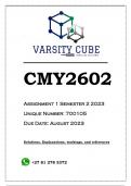 CMY2602 Assignment 1 (ANSWERS) Semester 2 2023 (700105) - DISTINCTION GUARANTEED