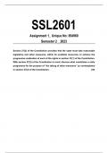SSL2601 Assignment 1 Semester 1 _ 2022