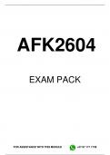 AFK2604 EXAM PACK 2023