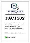 FAC1502 Assignment 3 (ANSWERS) Semester 2 2023 - DISTINCTION GUARANTEED