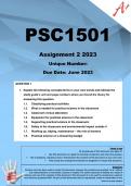 PSC1501 Assignment 2 (COMPLETE ANSWERS) 2023
