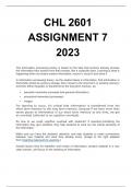 Chl 2601 Assignment 7 2023