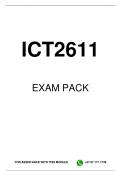 ICT2611 EXAM PACK 2024