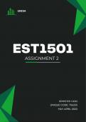 EST1501 ASSIGNMENT 2 SEMESTER 1 2023