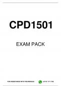 CPD1501 EXAM PACK 2024