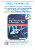 Test Bank for Wilkins' Clinical Assessment in Respiratory Care 8th Edition by Albert J. Heuer 9780323416351 Chapter 1-21 | Complete Guide A+