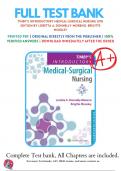 Test Bank For Timby's Introductory Medical-Surgical Nursing 13th Edition by Loretta A. Donnelly-Moreno, Brigitte Moseley | 9781975172237|  Chapter 1-72 | Complete Questions and Answers A+