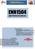 ENN1504 Exam Portfolio 2024