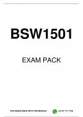 BSW1501 MCQ EXAM PACK 2023