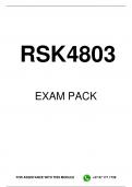 RSK4803 EXAM PACK 2024