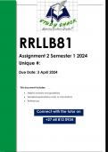 RRLLB81 Assignment 2 (2 RESEARCH REPORTS QUALITY ANSWERS) Semester 1 2024