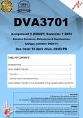DVA3701 Assignment 2 (COMPLETE ANSWERS) Semester 1 2024 (542471)- DUE 16 April 2024 