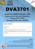 DVA3701 Assignment 3 (COMPLETE ANSWERS) Semester 1 2024 (612602)- DUE 16 April 2024 