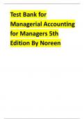 Test Bank for Managerial Accounting for Managers 5th Edition