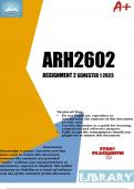 ARH2602 ASSIGNMENT 2 SEMESTER 1 2023