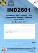 IND2601 Assignment 2 (COMPLETE ANSWERS) Semester 1 2024 