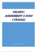 CHL2601 Assignment 4 2023 (783469)