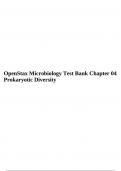 OpenStax Microbiology - Test Bank Chapter 04:  Prokaryotic Diversity.