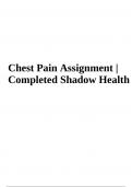 Chest Pain Assignment | Completed Shadow Health