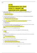 ATI PN  COMPREHENSIVE EXIT EXAM LATEST A+ GRADED (180 QUESTIONS WITH ANSWERS)