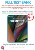 Test Bank For Introductory Chemistry 9th Edition By Steven S. Zumdahl; Donald J. DeCoste 9781337679909 Chapter 1-19 Complete Guide .