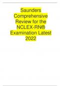 Saunders Comprehensive Review for the NCLEX-RN® Examination Latest 2023|2024 rated A+
