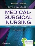 Test Bank For Davis Advantage for Medical Surgical Nursing: Making Connections to Practice 2ndedition Hoffman Sullivan