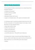 AWLS Study Questions  | 125 Questions with 100% Correct Answers | Verified | 40 Pages