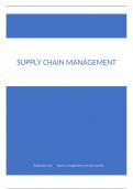 Samenvatting supply chain management