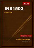 INS1502 Updated Exam Pack (2023) - Oct/Nov [A+] 