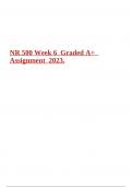 NR 500 Week 6 Graded A+ Assignment 2023.