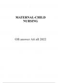 MATERNAL-CHILD NURSING 