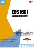 ECS1601 Assignment 4 Semester 1 2023