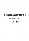 HRM2605 ASSIGNMENT 8 YEAR 2023 S1 (9 Jun 2023)