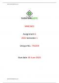 MNE2601 Assignment 6(SOLUTIONS) Semester 1 2023 [Unique No.: 756319] 