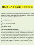 HESI CAT Exam Test Bank 2023 / HESI Computerized Adaptive Testing (CAT) Test Bank Questions and Answers With Rationales (Verified Answers by Expert)