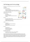 Cell Biology and Immunology, Biology RUG, 1st year, 2022/2023, summary