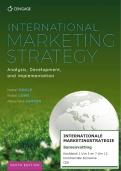 Samenvatting International Marketing Strategy 9e druk hele boek (H1 t/m H12) -  ISBN: 9781473778696
