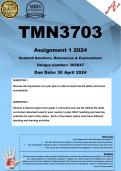 TMN3703 Assignment 1 (COMPLETE ANSWERS) 2024 (392647) - DUE 30 April 2024 