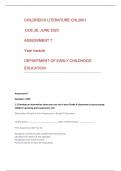 CHL 2601 assignment 7 2023 due 26/06/2023