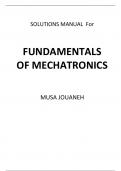 Fundamentals of Mechatronics 1e Musa Jouaneh (Solution Manual)