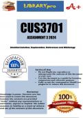 CUS3701 Assignment 3 (COMPLETE ANSWERS) Semester 1 2024