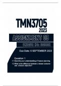 TMN3705 ASSIGNMENT3 2023