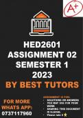 HED2601 ASSIGNMENT 2 2023 (ANSWERS)