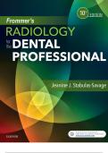 Frommer’s Radiology for the Dental Professional Tenth Edition Jeanine J. Stabulas-Savage RDH, BS, MPH
