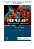 PATHOPHYSIOLOGY 9TH EDITION MCCANCE TEST BANK 2023 ( All chapters 100% correct)