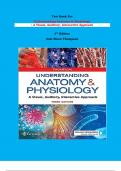 Test Bank -  Understanding Anatomy & Physiology : A Visual, Auditory, Interactive Approach  3rd Edition Gale Sloan Thompson | All Chapters, Complete Guide 2023|