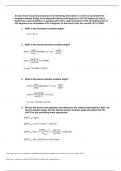 SPST 305 Orbital Mechanics Week 7 Homework Assignment 2023 - ALL ANSWERS ARE CORRECT