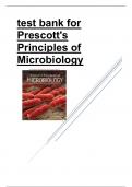 test bank for Prescott's Principles of Microbiology 2023