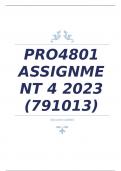 PRO4801 ASSIGNMENT 4 2023 (791013)